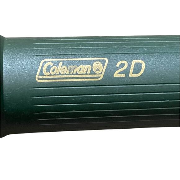 Vintage Coleman 2 D Green Flashlight - Working and Collectible! - Picture 3 of 9